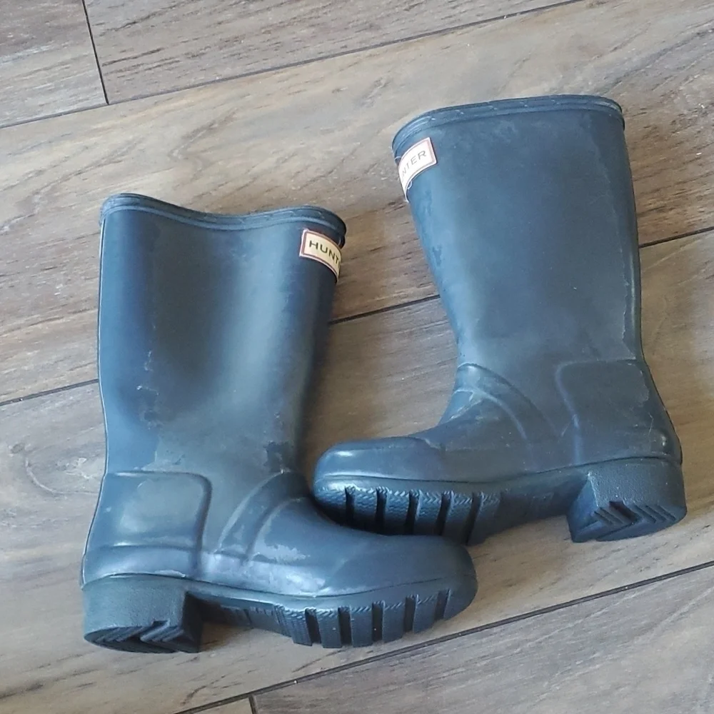 Hunter Kids Girls Outdoor boots Rubber shoes sz US 12